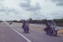 Motorcycle Rolls Over Bikers Head